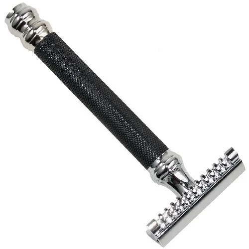 Parker Shaving Parker 26C -Black & Chrome Handle Open Comb