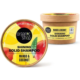 Organic Shop Shining Solid Shampoo Mango & Coconut