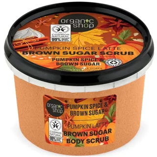 Organic Shop Brown Sugar Body Scrub Pumpkin Spice Latte