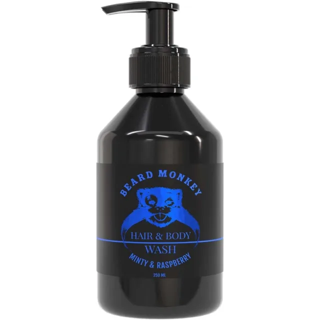 Beard Monkey Hair & Body Wash Minty & Raspberry