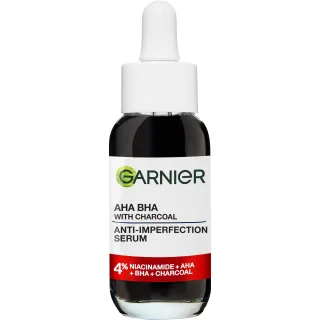Garnier PureActive AHA BHA Charcoal Anti-Imperfection Serum For Impure Skin