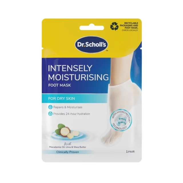 Scholl Foot Mask Moisturising Macadamia Oil