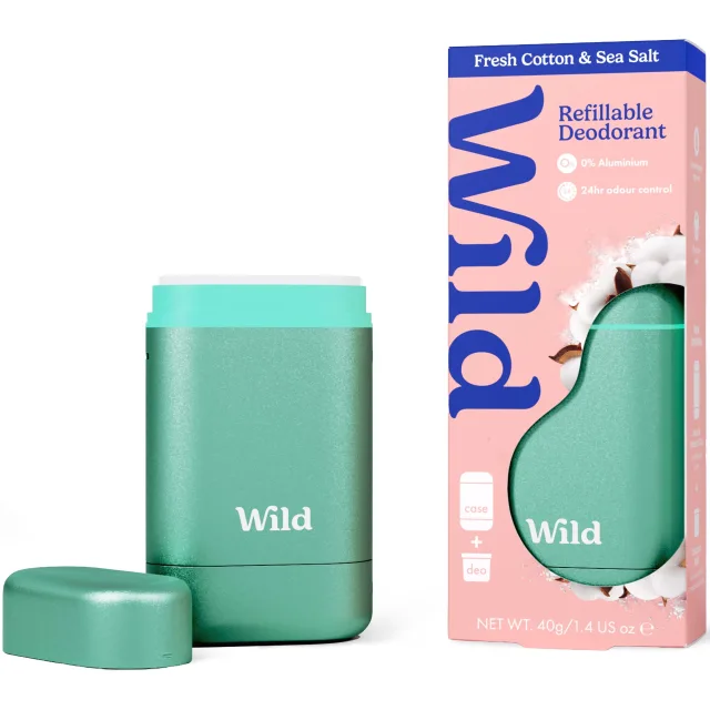 Wild Refillable, Natural Deodorant Fresh Cotton & Sea Salt