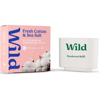 Wild Natural Deodorant Refill Fresh Cotton & Sea Salt