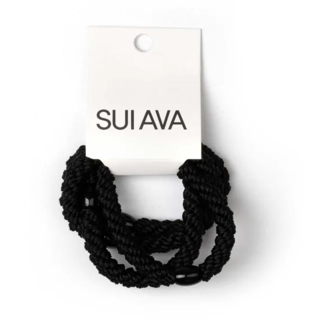Sui Ava 4-pack Basic Essentials Elastics Black Beauty