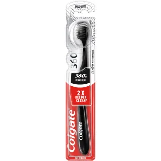 Colgate Toothbrush 360 Charcoal Medium
