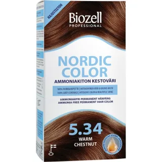 Biozell Nordic Color Permanent Hair Color Warm Chestnut
