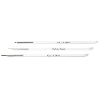 Neonail Set of 3 nailart brushes