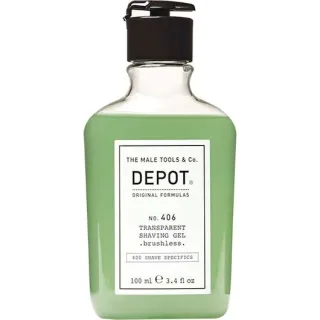 Depot Male Tools No. 406 Transparent Shaving Gel Brushless