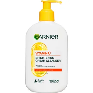 Garnier Vitamin C* Glow Boost Cream Cleanser For Dull Skin