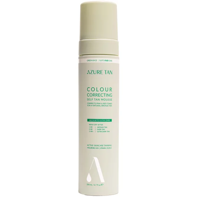 Azure Tan Self Tan Mousse Self Tan Mousse Green Base Medium To Ultra Dark
