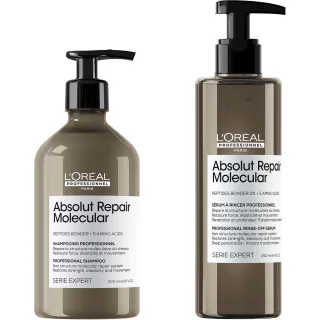 L'Oréal Professionnel absolut repair molecular shampoo and rinse-out serum