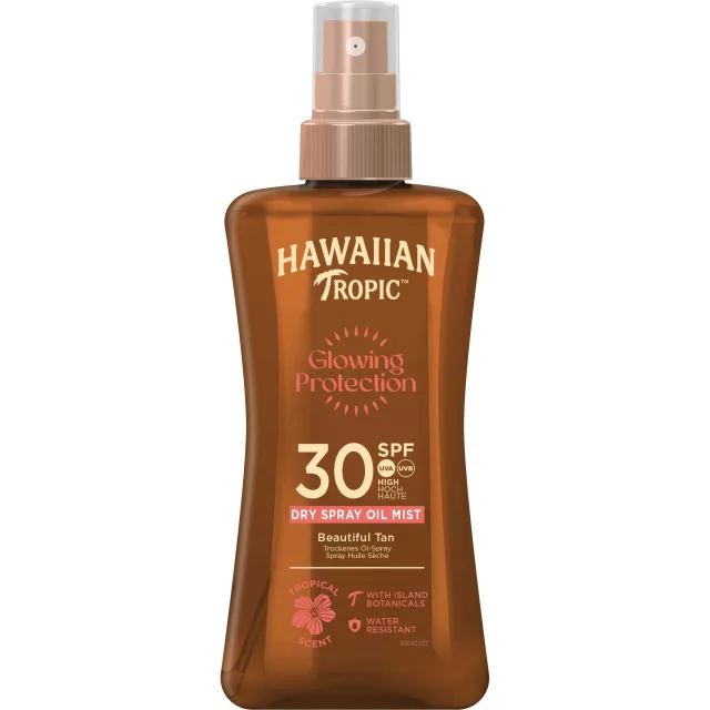 Hawaiian Tropic Glowing Protection Dry Spray Oil Mist SPF30