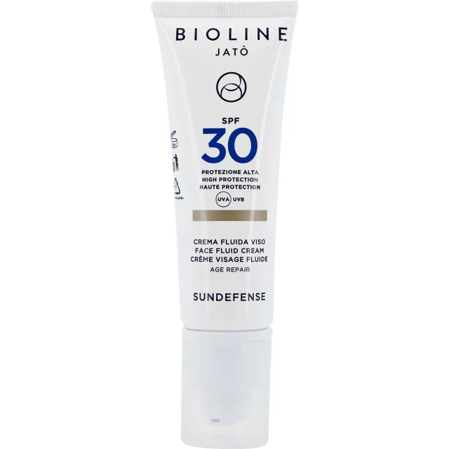 Bioline Jatò SPF 30 High Protection Face Fluid Cream Age Repair