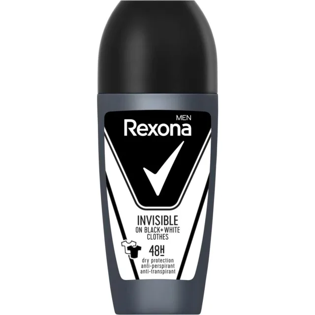 Rexona Men 48h Invisible black + white roll-on