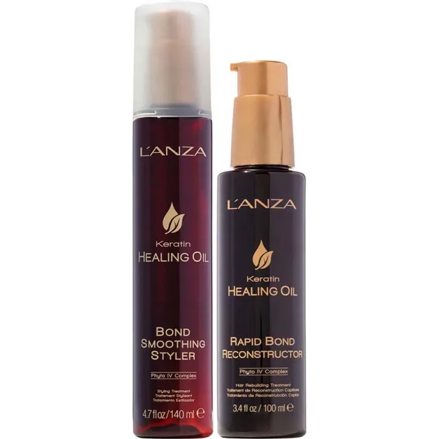 Lanza Healing Oil Bundle Styling Treatment & Rebuilding Treatment