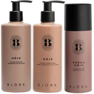 Björk HÖJD Bundle Shampoo & Conditioner & Volume Mousse