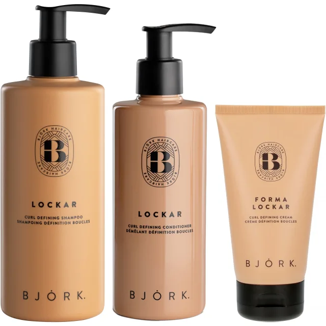 Björk LOCKAR Bundle Shampoo & Conditoner & Curl Defining Cream