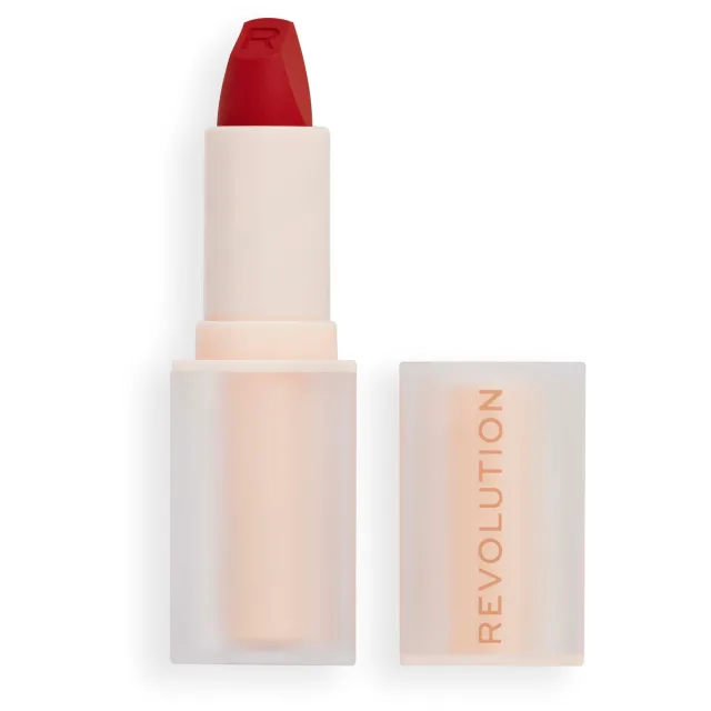 Revolution Beauty London Lip Allure Soft Satin Lipstick CEO Brick Red