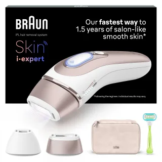 Braun IPL Skin i·expert At Home Hair Removal Free App Pouch Venus Razor