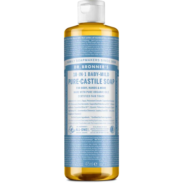 Dr. Bronner's Liquid Soaps Neutral-Mild