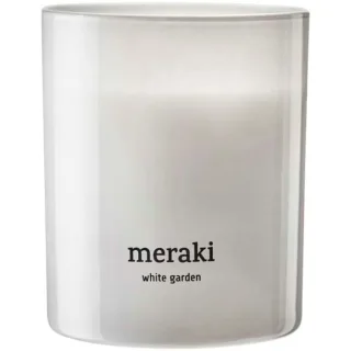 Meraki White Garden Scented Candle Medium