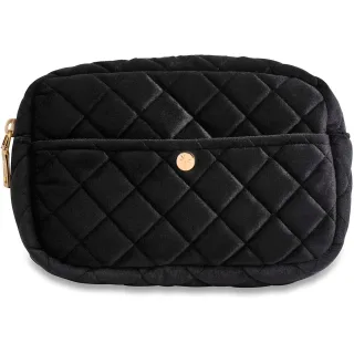 Fan Palm Black Velvet Medium Beauty Bag Medium