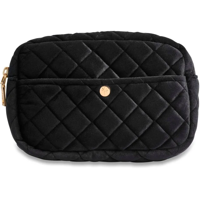 Fan Palm Black Velvet Medium Beauty Bag Medium