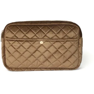 Fan Palm Hazelnut Large Beauty Bag Large
