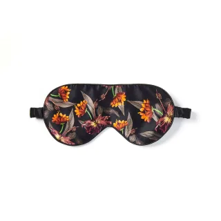 Fan Palm Eye Mask Black Hibiscus