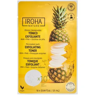 Iroha Nature Exfoliating Toner Pads AHA + PHA + Pinapple Enzymes