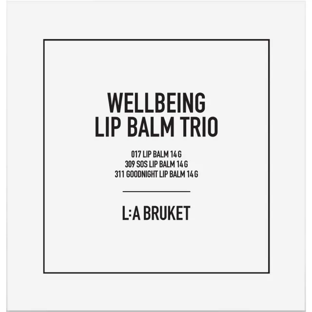 L:a Bruket 325 Wellbeing Lip Balm Trio