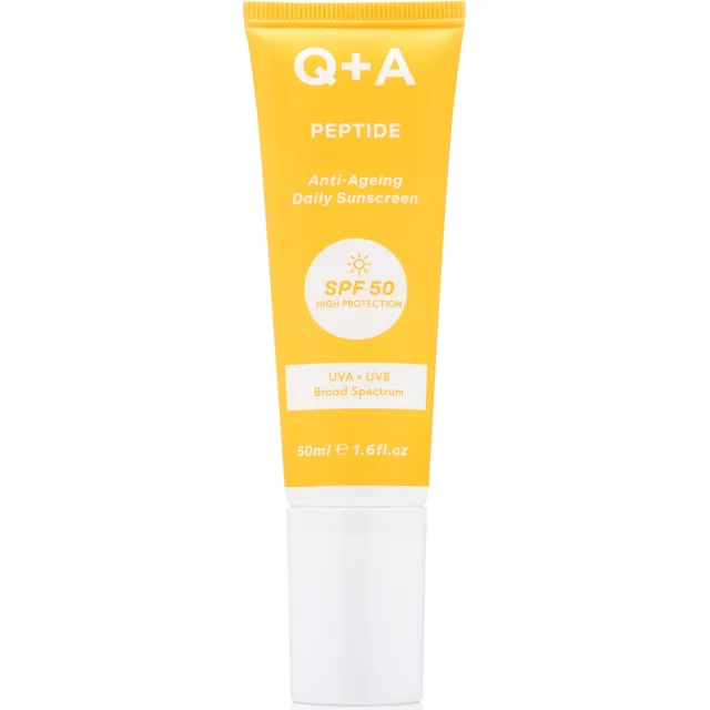 Q+A Peptide Renewing Face Sunscreen SPF 50