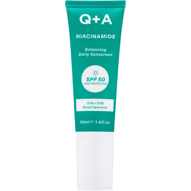 Q+A Niacinamide Balancing Face Sunscreen SPF 50
