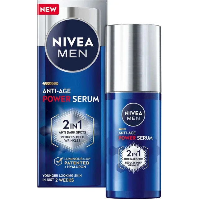Nivea MEN Luminous Anti-Age Power 2in1 Serum
