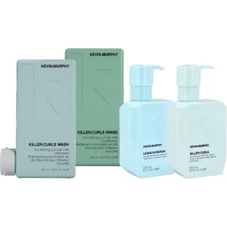 Kevin Murphy Killer Curls Bundle Wash & Rinse & Anti-frizz Creme & Leave-in Repair