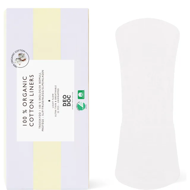 DeoDoc Organic Cotton Liner Unwrapped