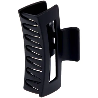 By Lyko Rectangular Rubberized Hair Clip Black