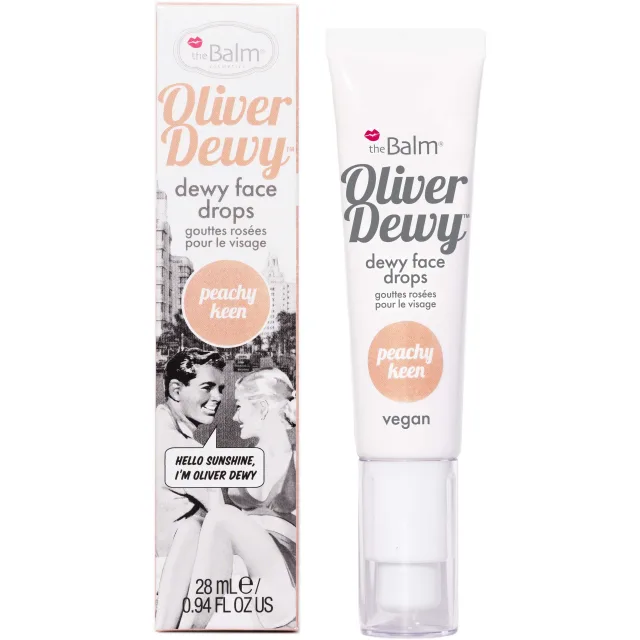 the Balm Oliver Dewy Face Drops Peachy Keen