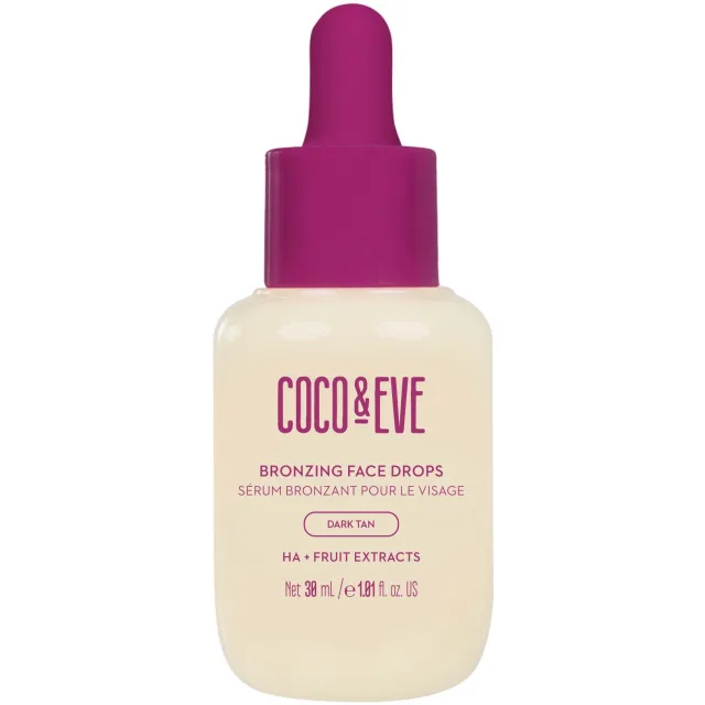 Coco & Eve Bronzing Face Drops Dark Tan