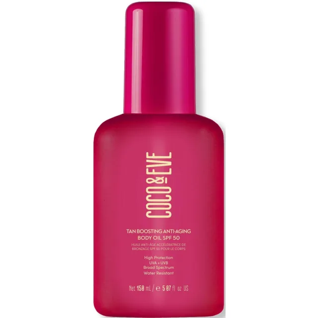 Coco & Eve Tan Boosting Anti-aging Body Oil SPF50