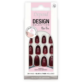 Depend Design Selection Bordeaux Red Medium Oval