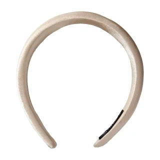 By Lyko Satin Padded Diadem Beige