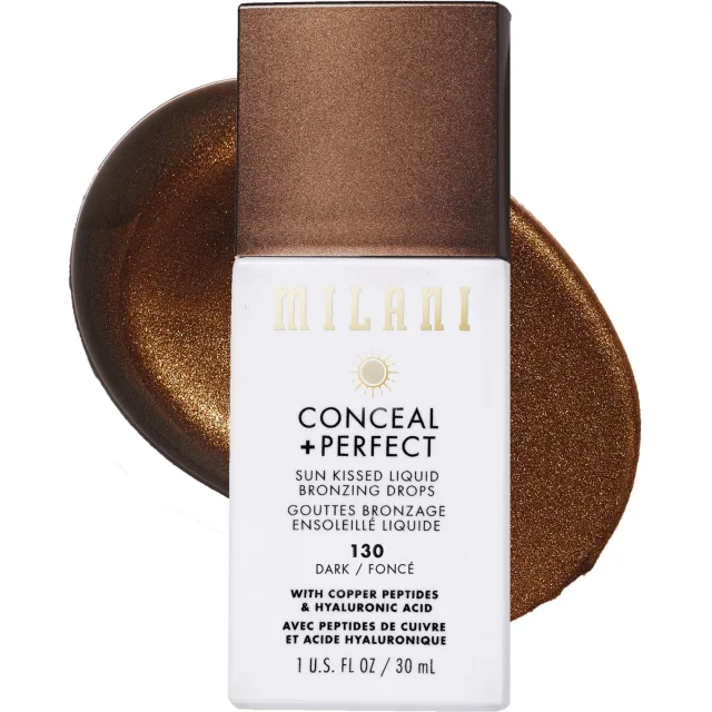 Milani Conceal + Perfect Sun Kissed Liquid Bronzing Drops Dark