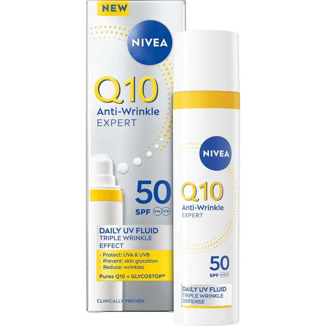 Nivea Q10 Daycream Anti-Wrinkle Expert Daily UV Fluid SPF50