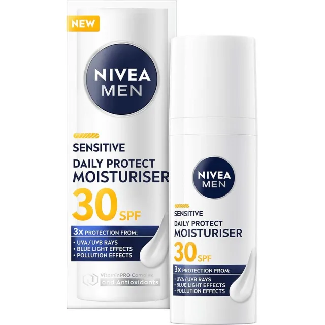 Nivea MEN Sensitive Daily Protect Moisturiser SPF30