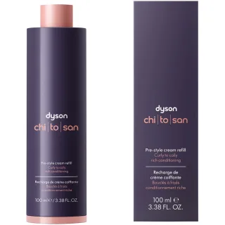 Dyson Chitosan Pre-style Cream Refill Curly to Coily, Rich Conditioning