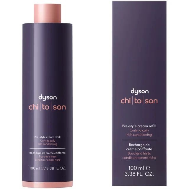 Dyson Chitosan Pre-style Cream Refill Curly to Coily, Rich Conditioning
