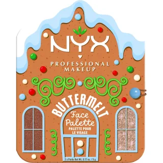 NYX Professional Makeup Buttermelt Face Palette Bronzer/Highlighter Deep