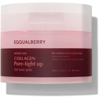Eqqualberry Collagen Pore-Tight Up Gel Toner Pads
